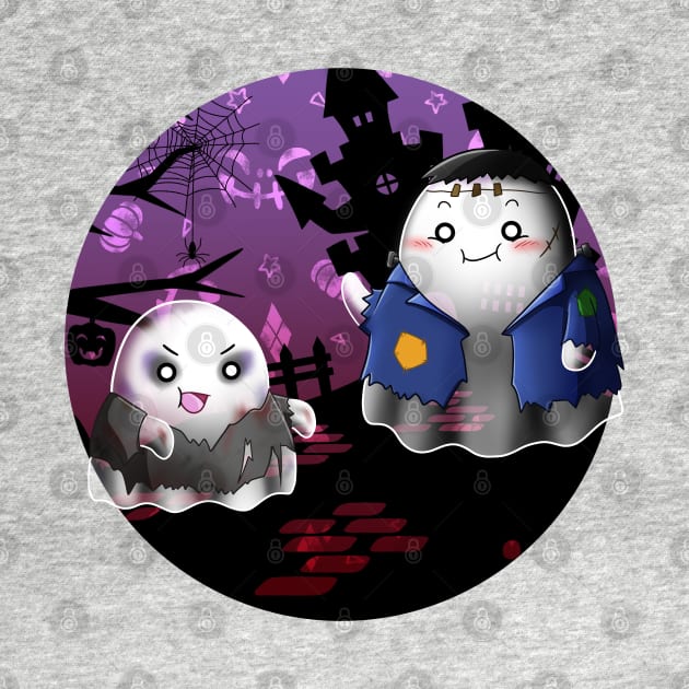 Kawaii Ghosts - Two Zombies ready to scare by Chiisa